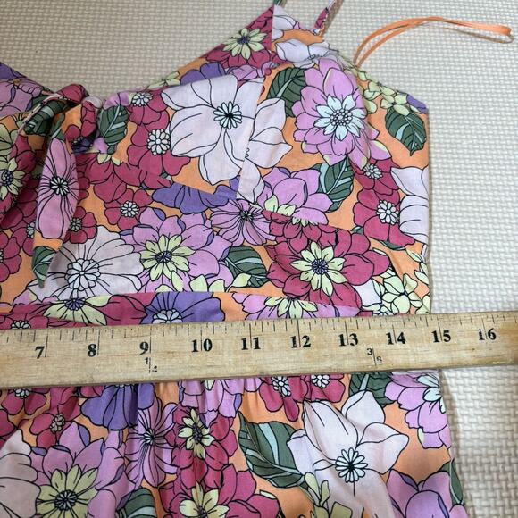 Francesca Floral Tiered Maxi Dress Size L Cottagecore Boho Garden Romantic - Picture 10 of 13